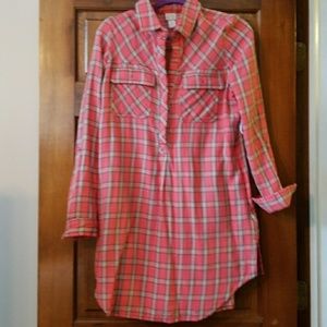 Plaid tunic dress